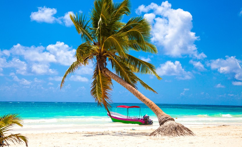 Vacations and tourism concept: Caribbean Paradise.