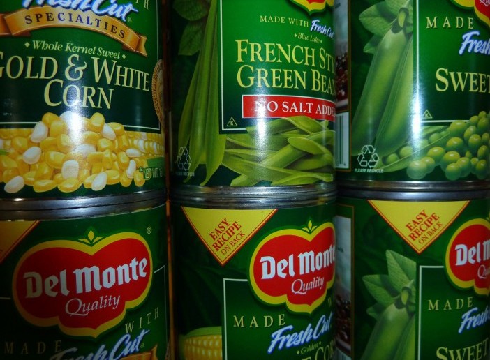 Cans of food