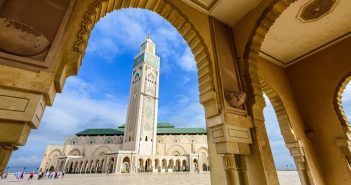 public mosque in casablanca, morocco